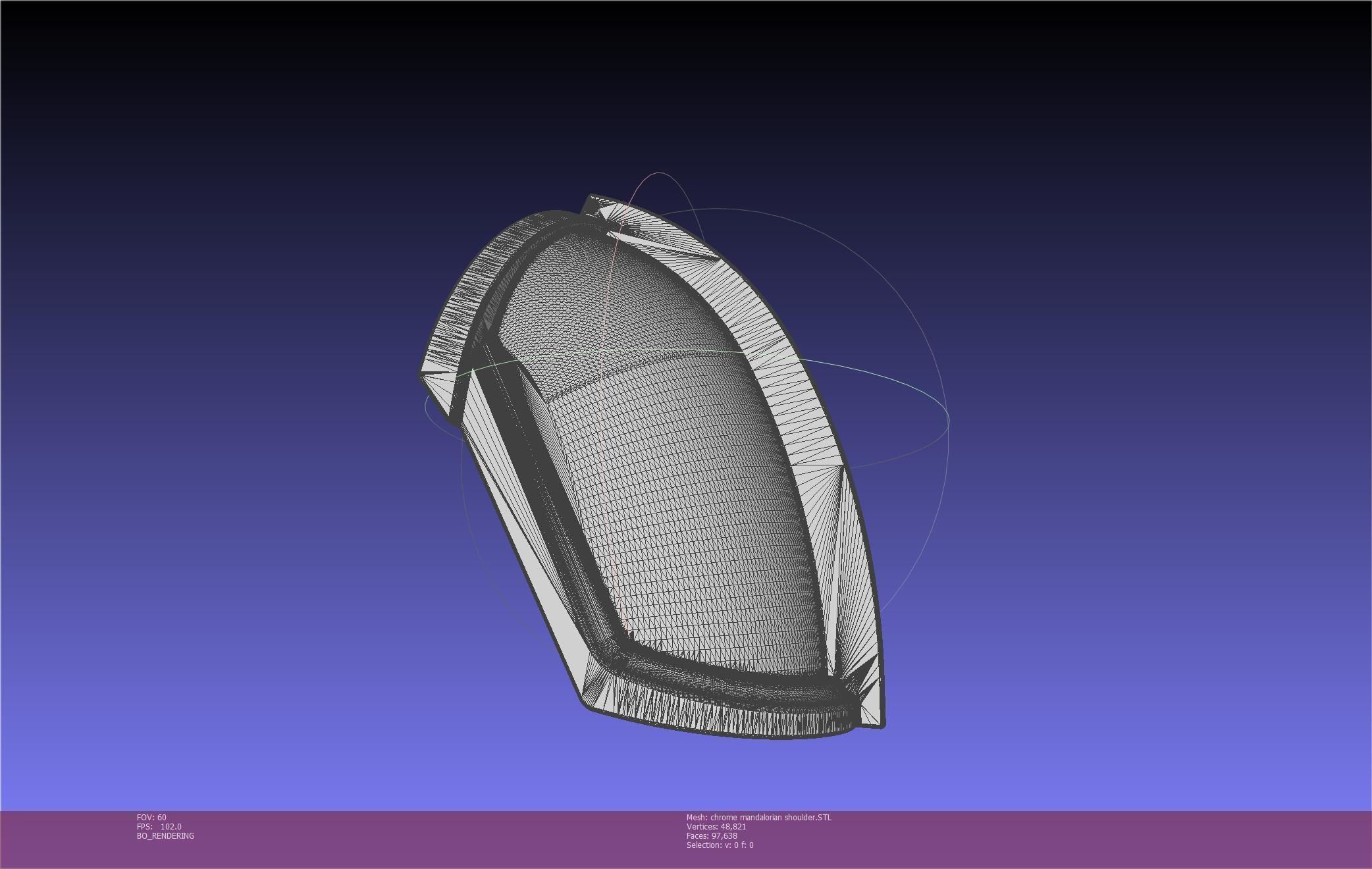 Star Wars Mandalorian Chrome Armor Shoulderpiece Printable 3D print model_7