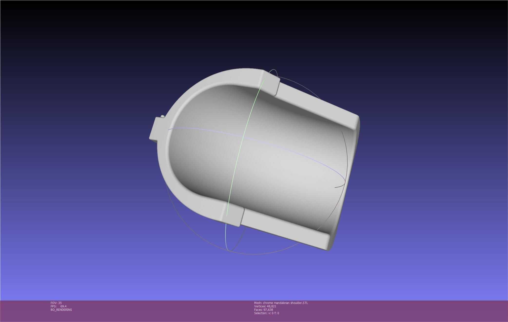 Star Wars Mandalorian Chrome Armor Shoulderpiece Printable 3D print model_25
