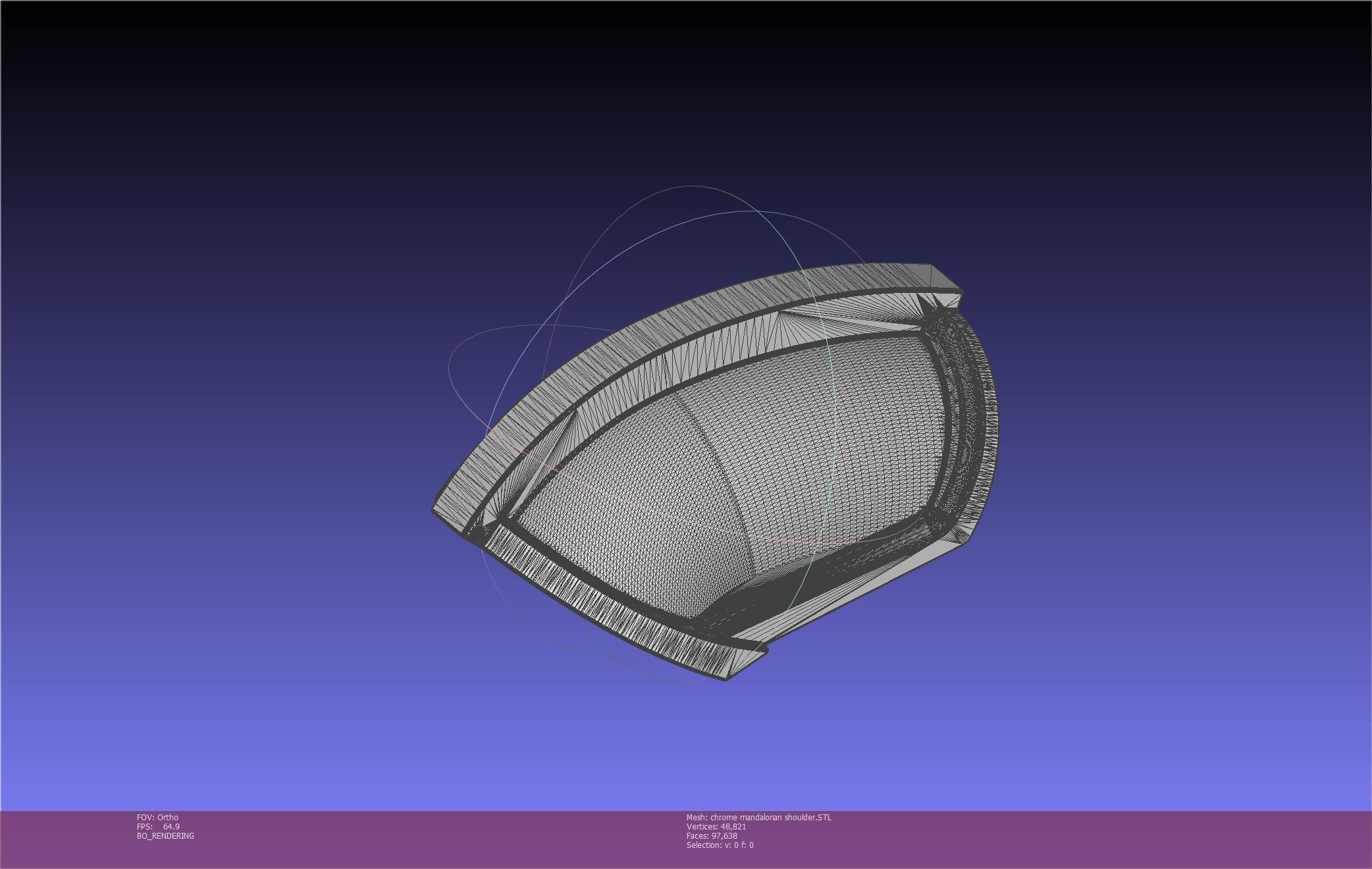 Star Wars Mandalorian Chrome Armor Shoulderpiece Printable 3D print model_17