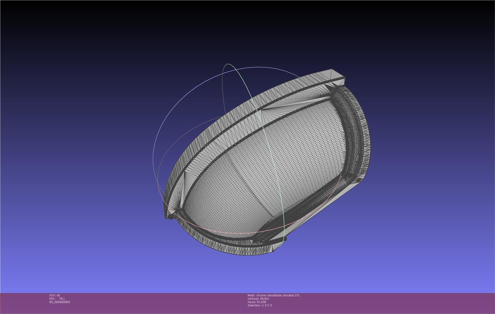 Star Wars Mandalorian Chrome Armor Shoulderpiece Printable 3D print model_14