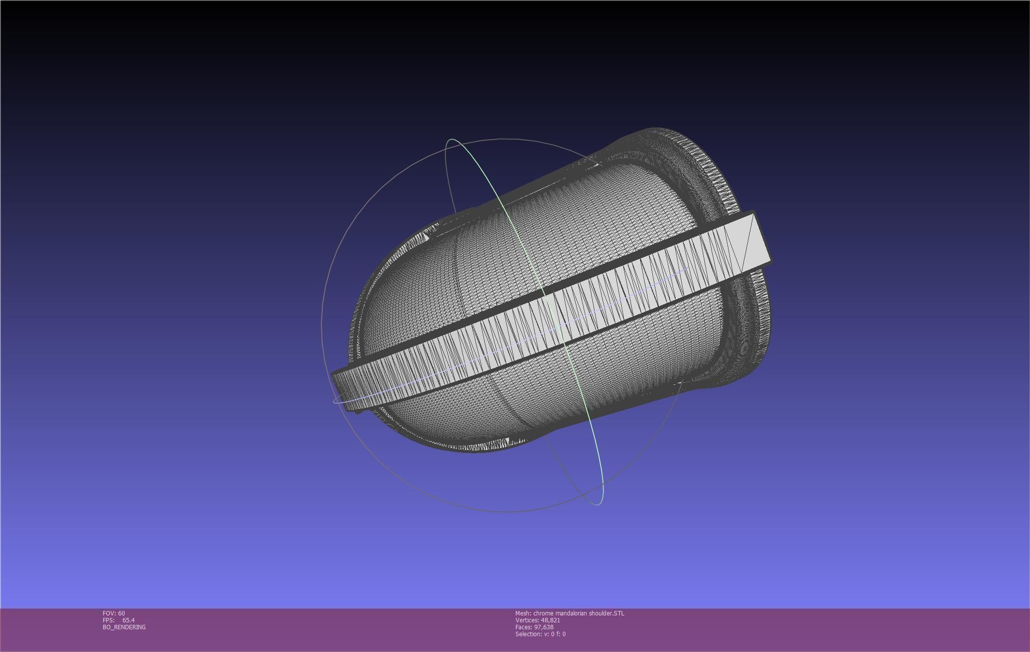 Star Wars Mandalorian Chrome Armor Shoulderpiece Printable 3D print model_15
