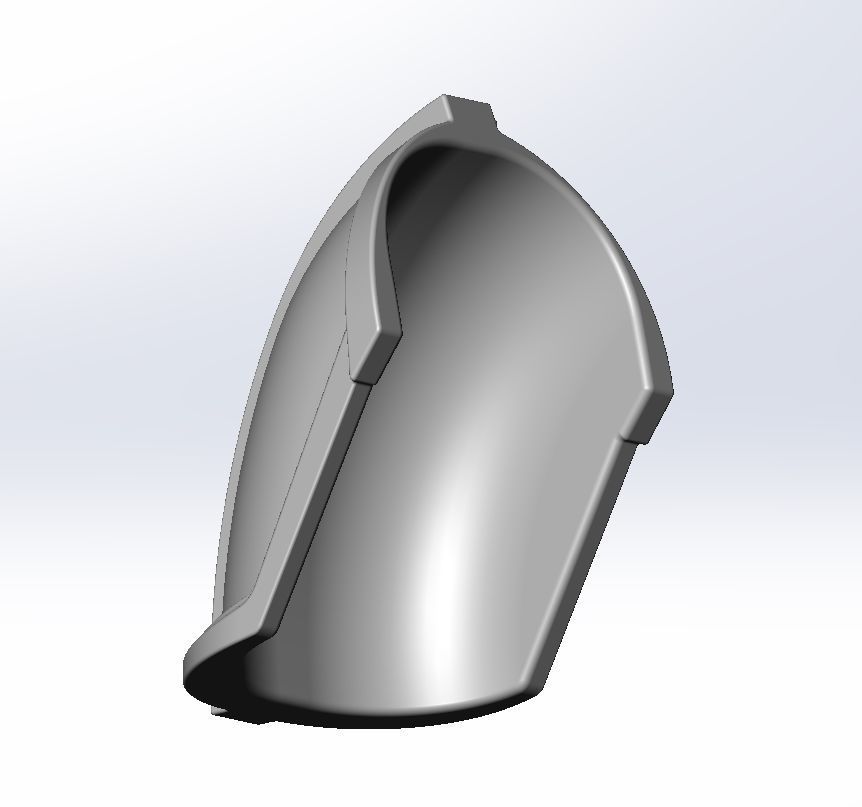 Star Wars Mandalorian Chrome Armor Shoulderpiece Printable 3D print model_94