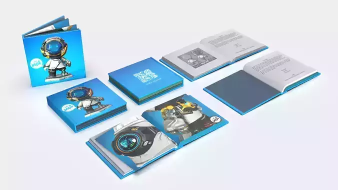 Hardcover book mockup Collection Subdiv ready
