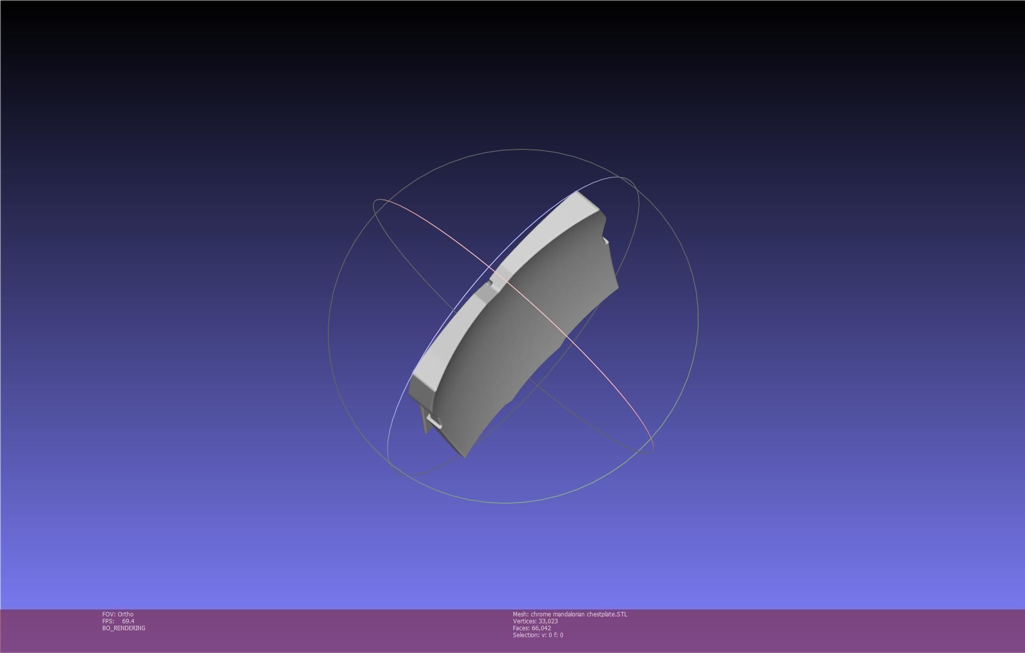 Star Wars Mandalorian Chrome Armor Chestplace Printable 3D print model_20