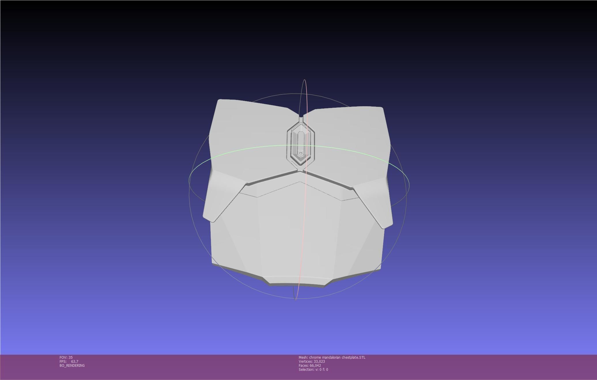 Star Wars Mandalorian Chrome Armor Chestplace Printable 3D print model_98