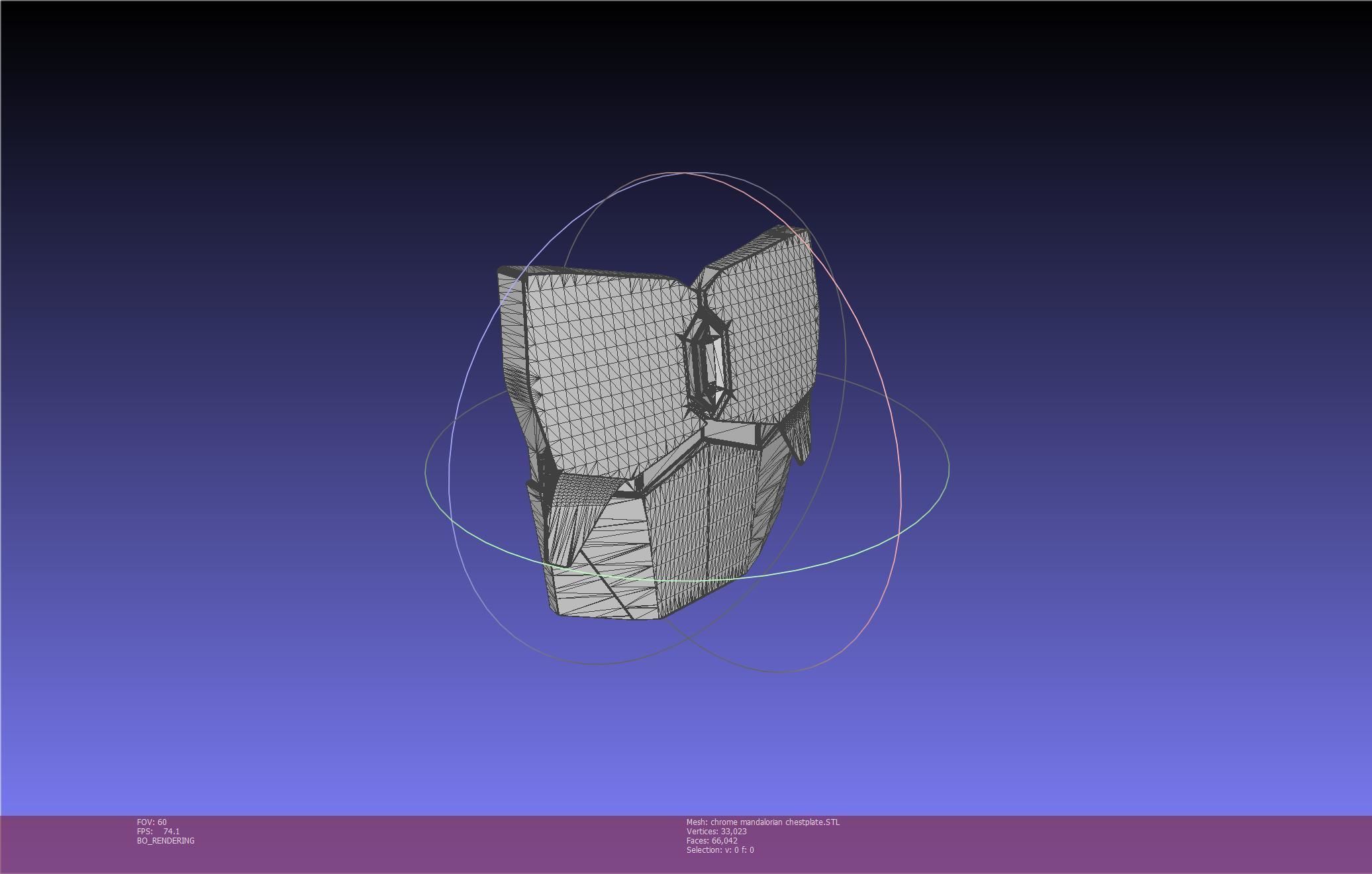 Star Wars Mandalorian Chrome Armor Chestplace Printable 3D print model_9