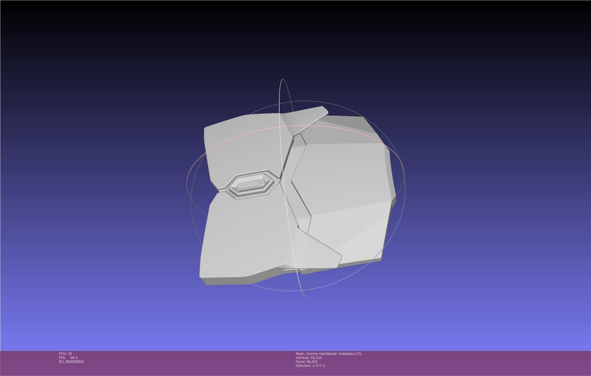 Star Wars Mandalorian Chrome Armor Chestplace Printable 3D print model_71