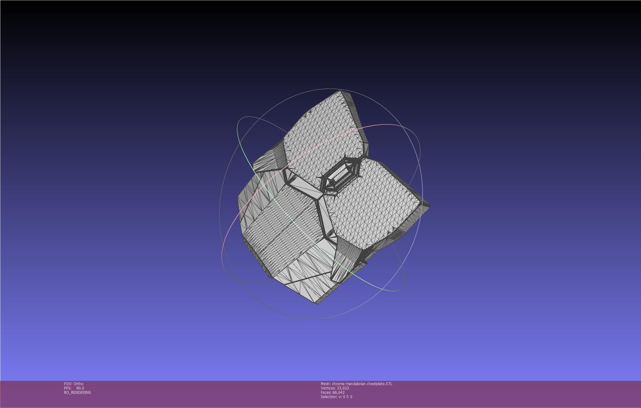 Star Wars Mandalorian Chrome Armor Chestplace Printable 3D print model_16