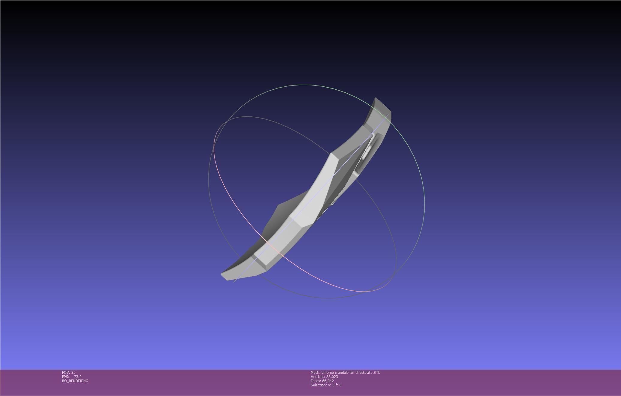 Star Wars Mandalorian Chrome Armor Chestplace Printable 3D print model_61
