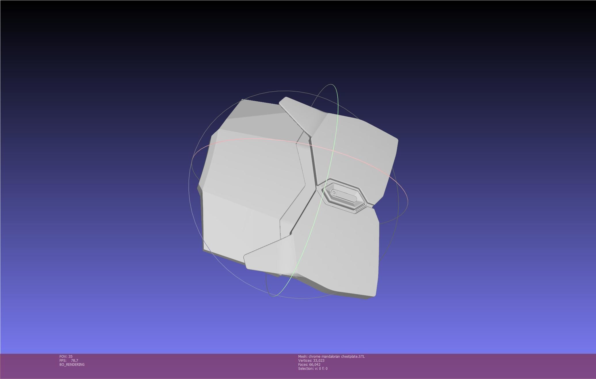 Star Wars Mandalorian Chrome Armor Chestplace Printable 3D print model_92
