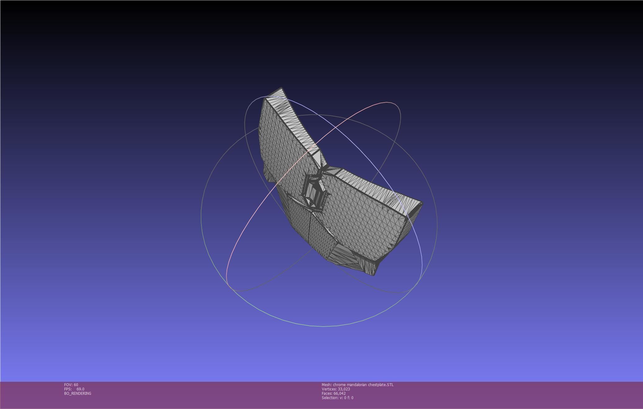 Star Wars Mandalorian Chrome Armor Chestplace Printable 3D print model_14