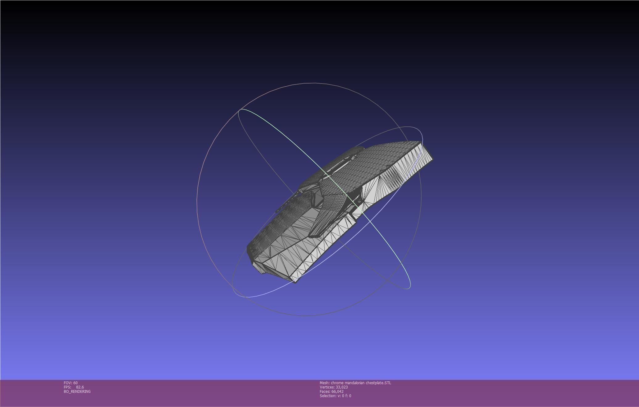 Star Wars Mandalorian Chrome Armor Chestplace Printable 3D print model_11