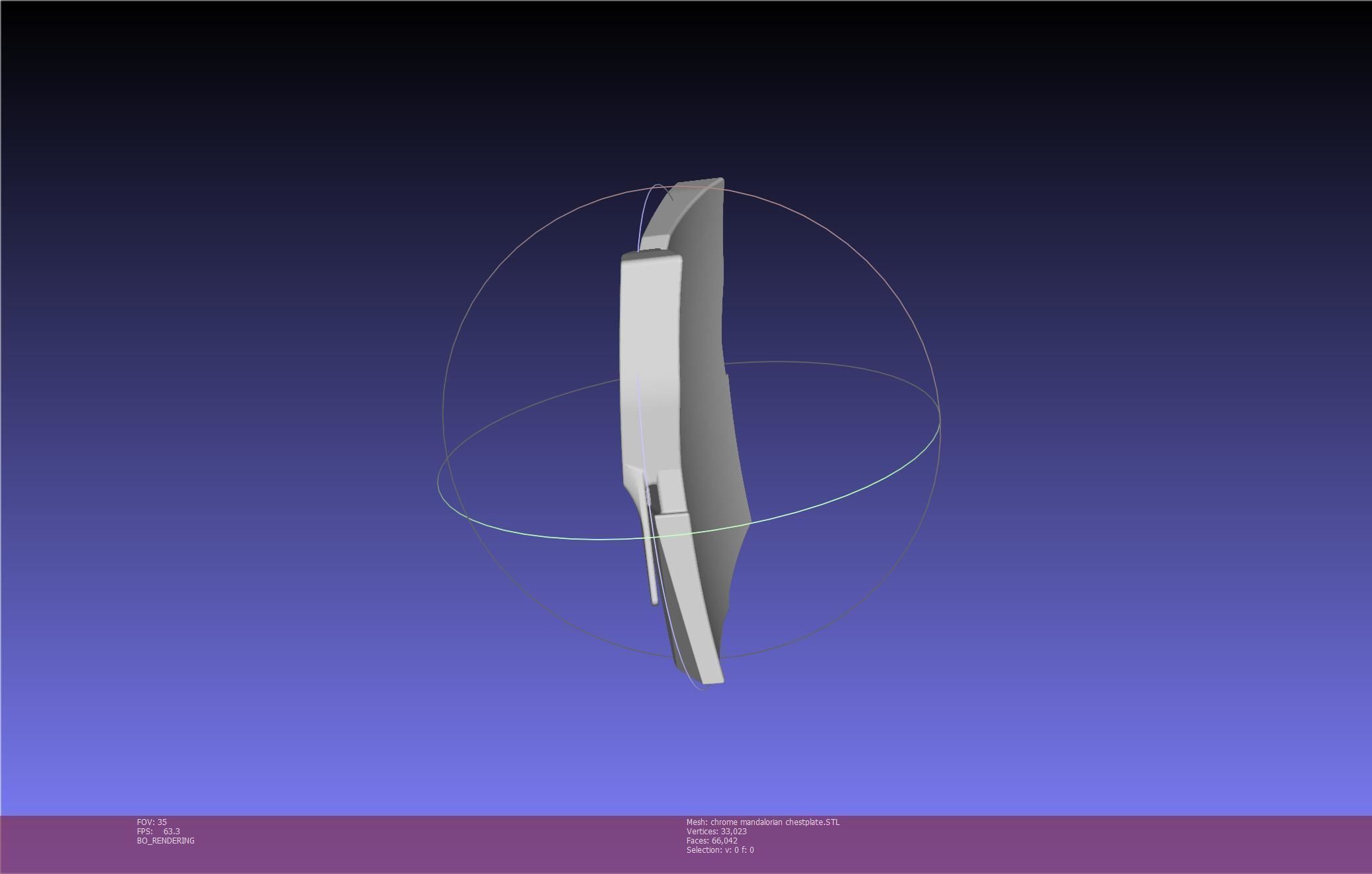 Star Wars Mandalorian Chrome Armor Chestplace Printable 3D print model_38