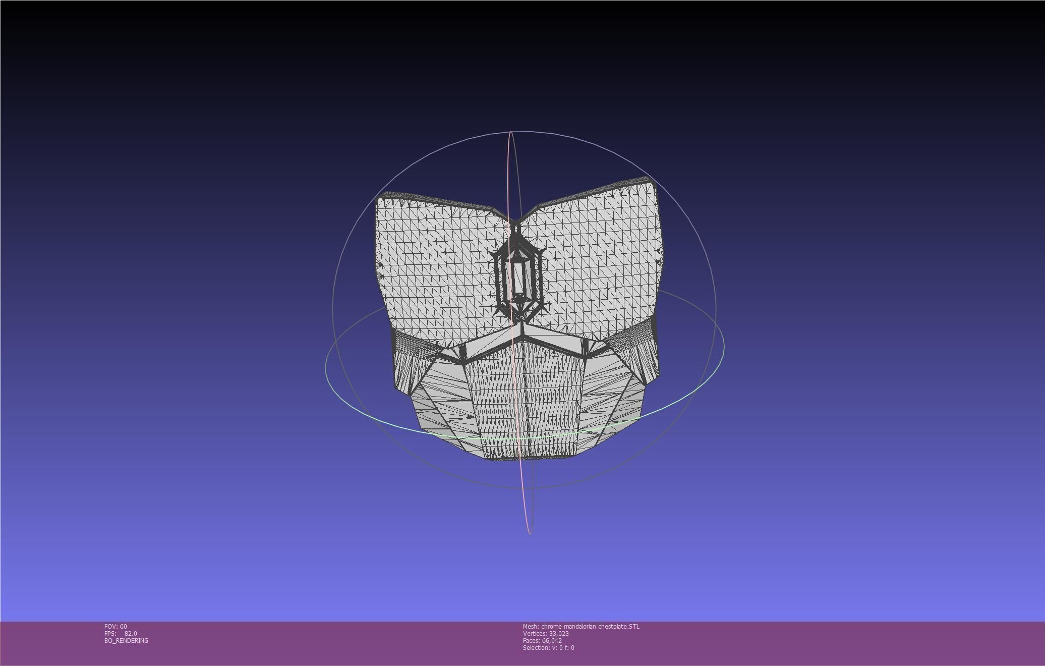 Star Wars Mandalorian Chrome Armor Chestplace Printable 3D print model_2