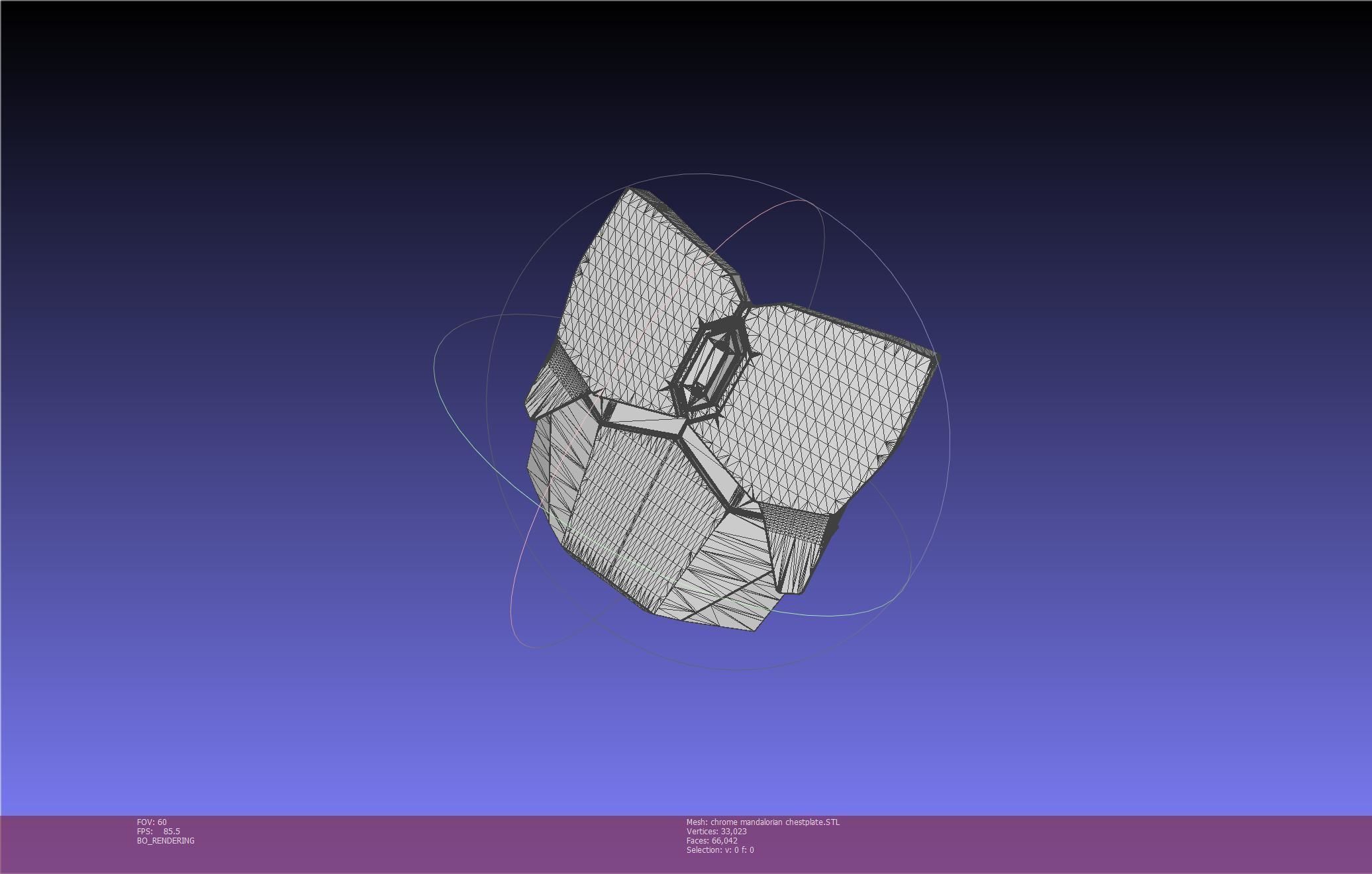 Star Wars Mandalorian Chrome Armor Chestplace Printable 3D print model_15