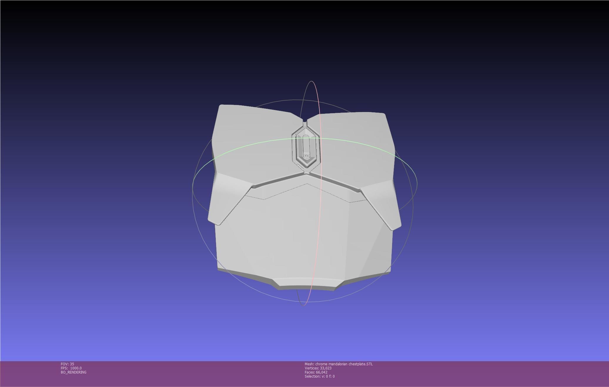 Star Wars Mandalorian Chrome Armor Chestplace Printable 3D print model_106