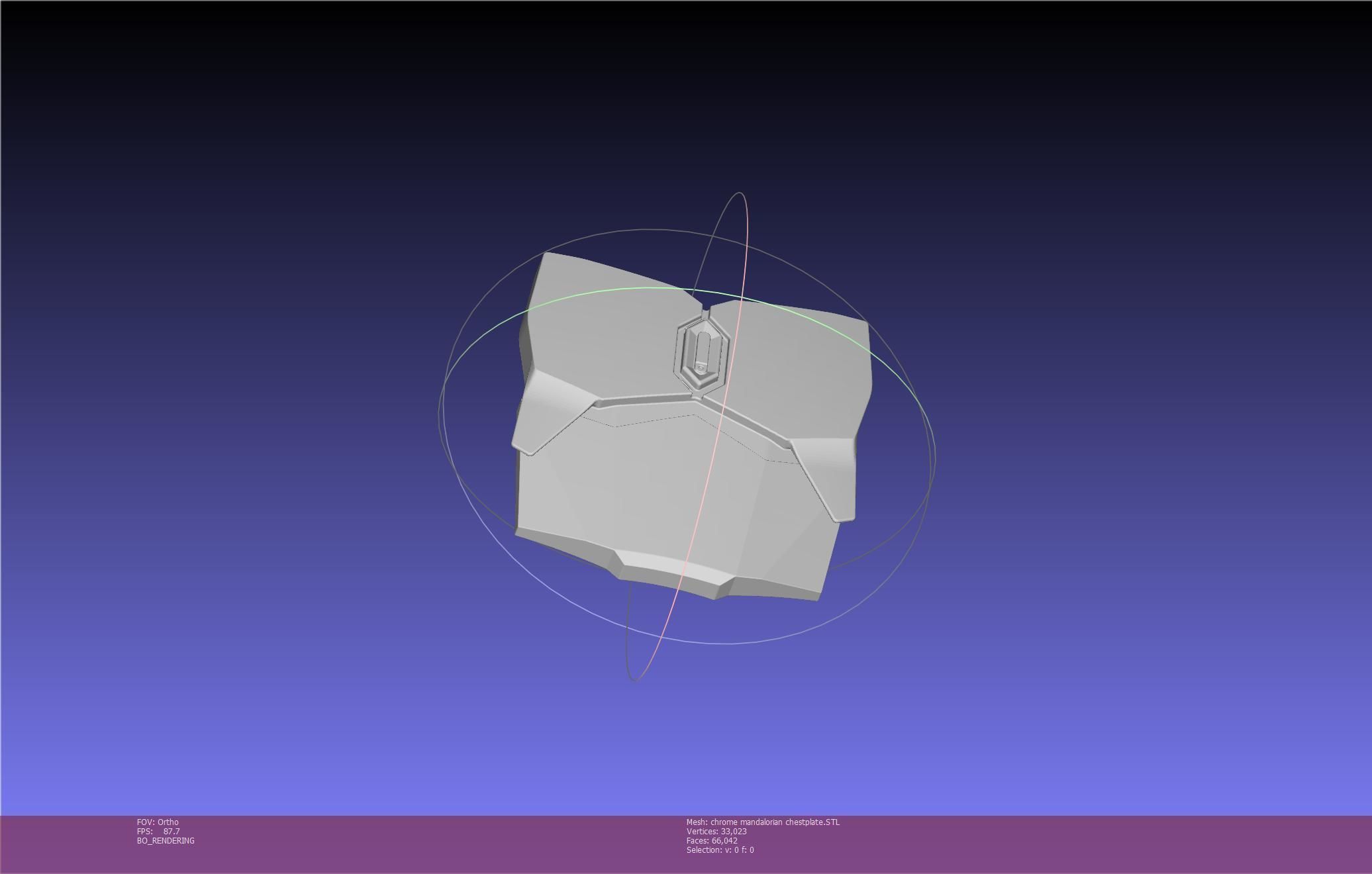Star Wars Mandalorian Chrome Armor Chestplace Printable 3D print model_18