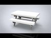 Camping Wood Table winter Low-poly 3D model_1