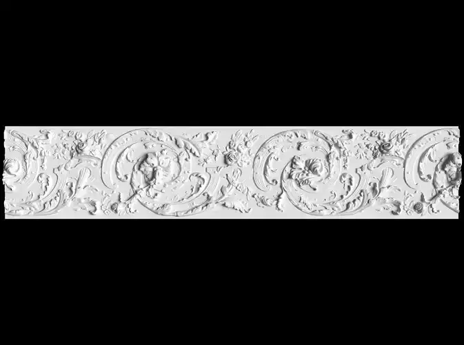 Cnc 3d model ornately carved decorative border