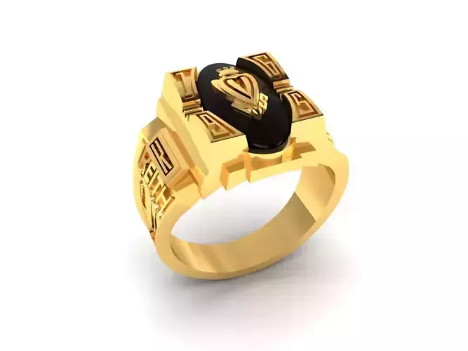 Gents Ring 3dm render detail