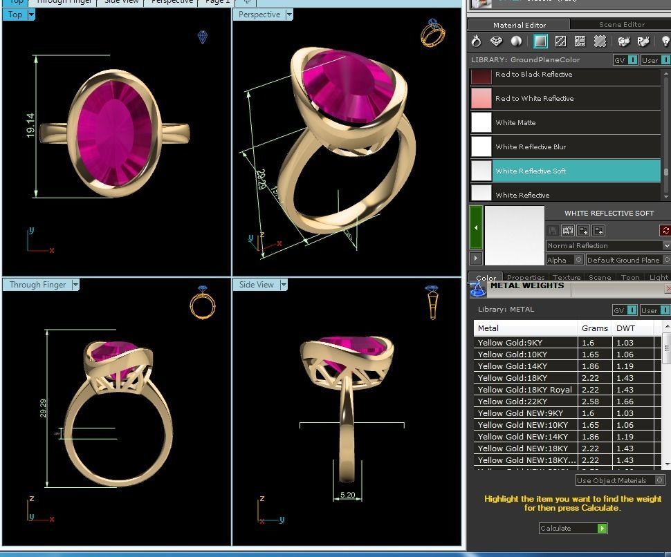Women Ring 3dm render detail 3D print model_6