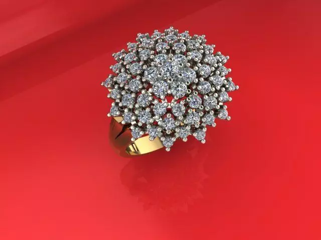 Dimonds Ring 3D print model_0