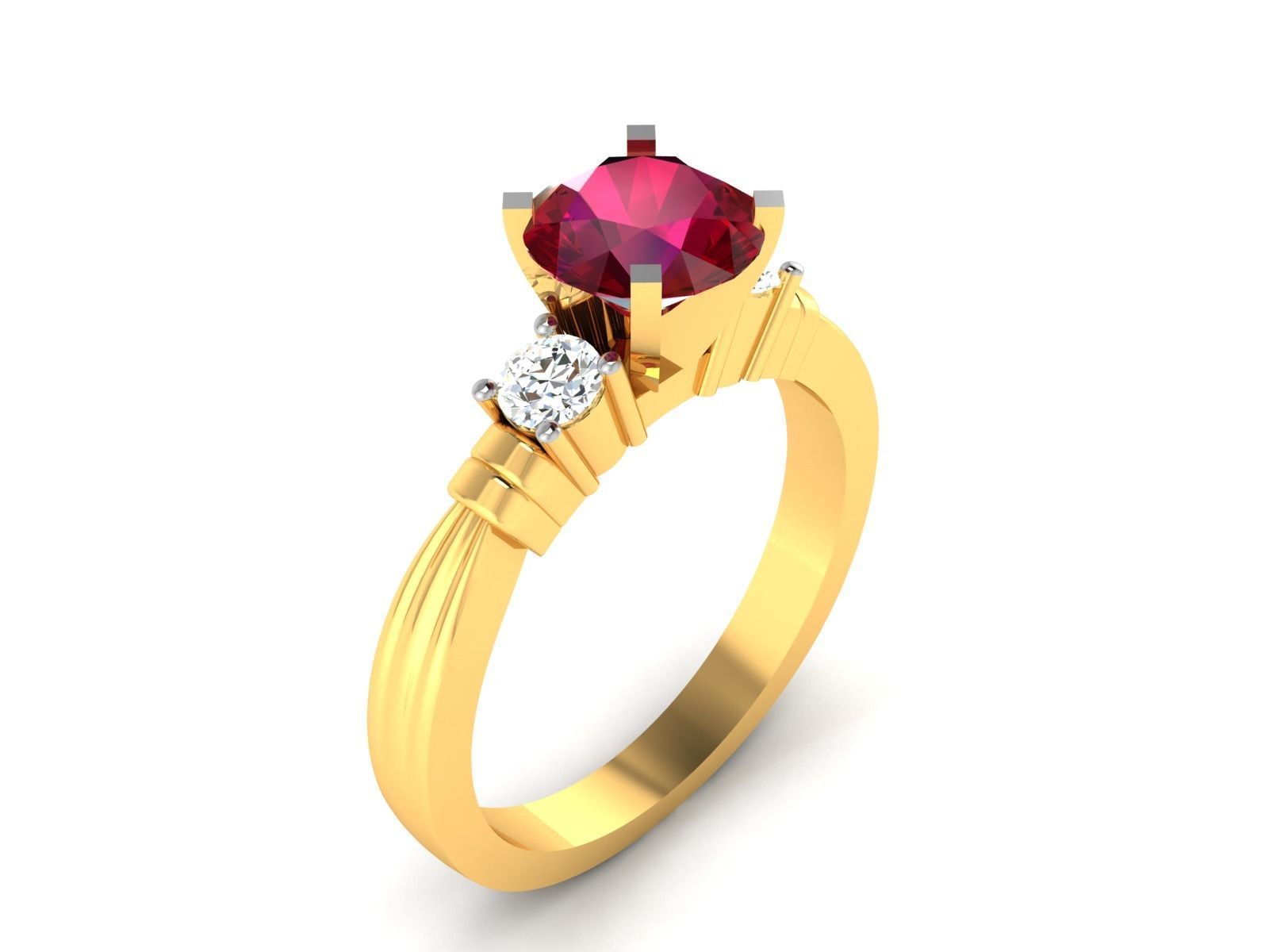 Women Ring 3dm render detail 3D print model_1