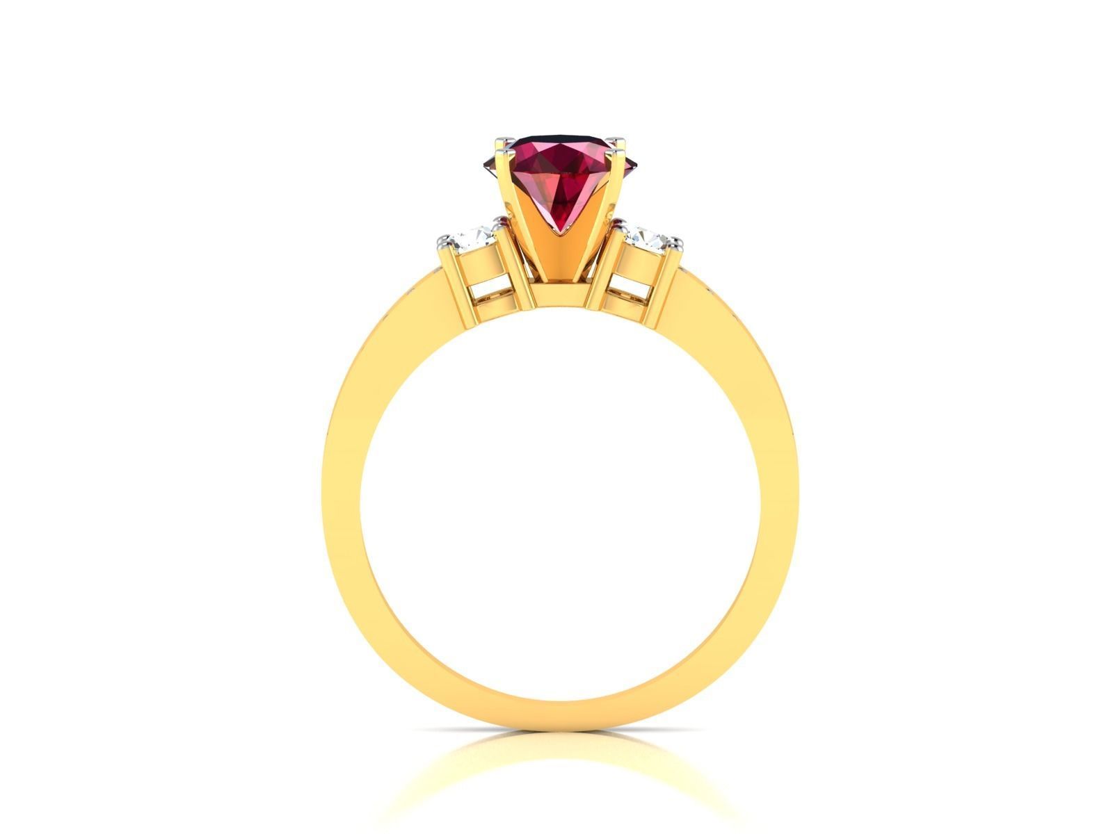 Women Ring 3dm render detail 3D print model_3