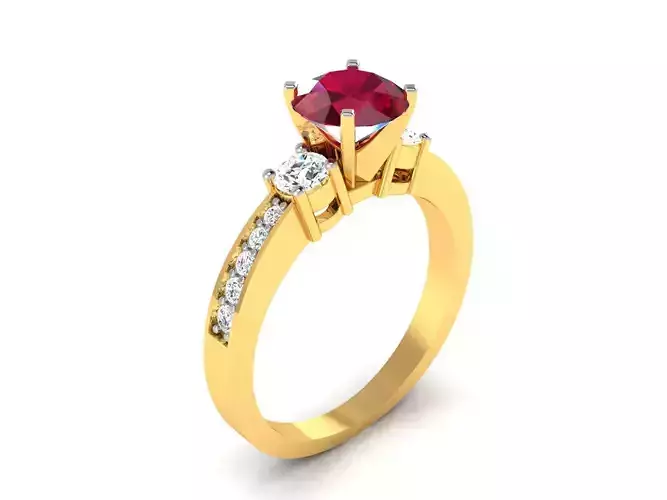 Women Ring 3dm render detail