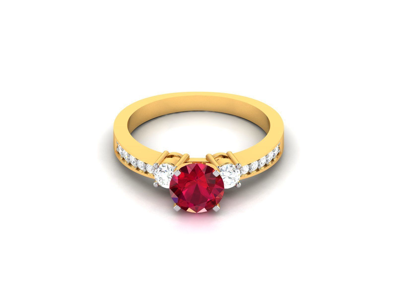 Women Ring 3dm render detail 3D print model_6