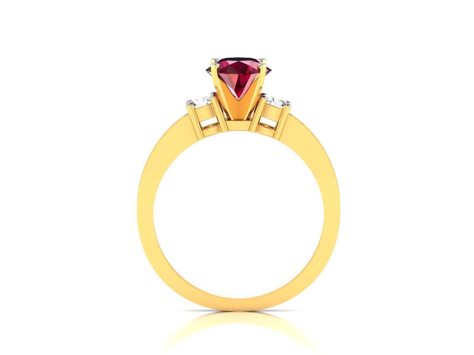 Women Ring 3dm render detail 3D print model_2