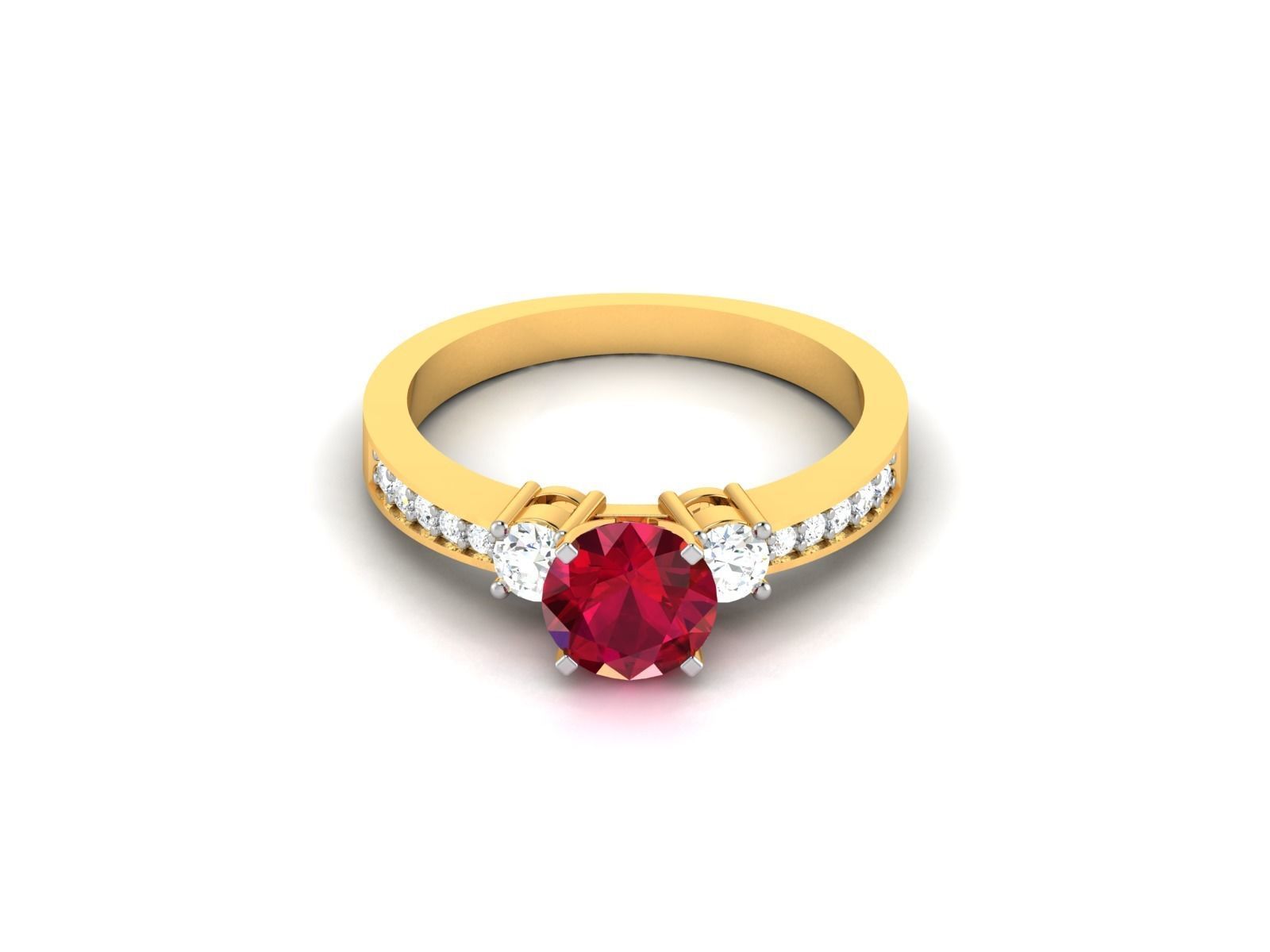 Women Ring 3dm render detail 3D print model_7