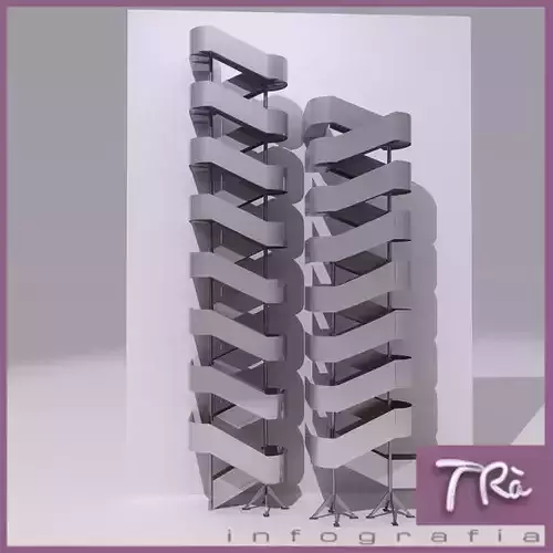 EMERGENCY STAIRS GROUP B 3D model