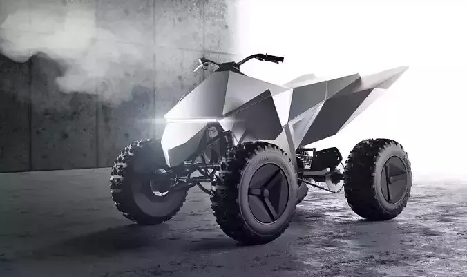 Tesla cyberquad ATV 3D model