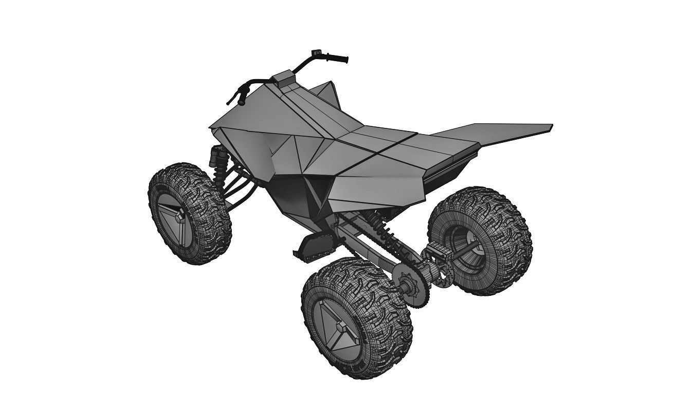 Tesla cyberquad ATV 3D model_3