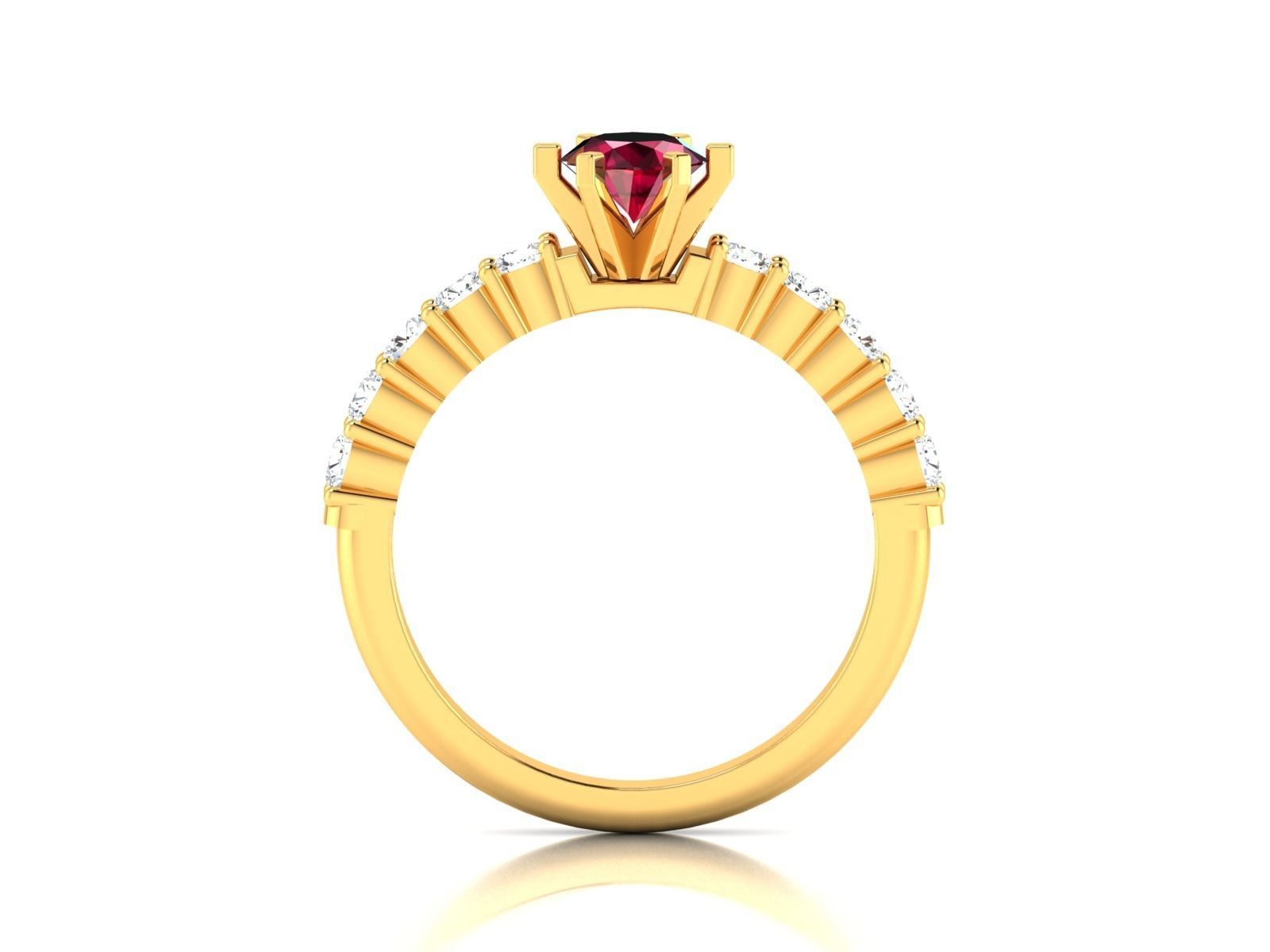 Women Ring 3dm render detail 3D print model_2