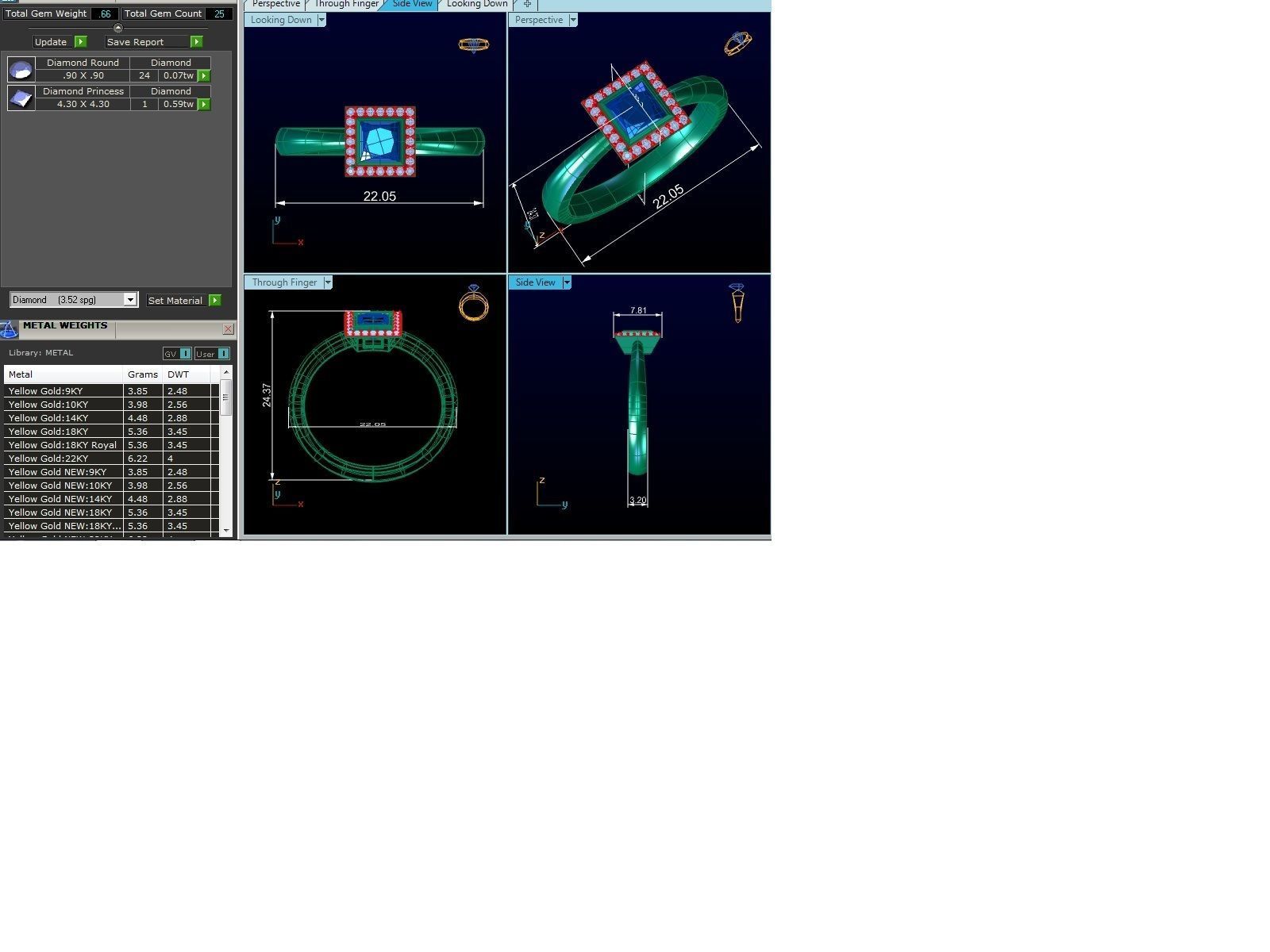 Women Ring 3dm render detail 3D print model_8