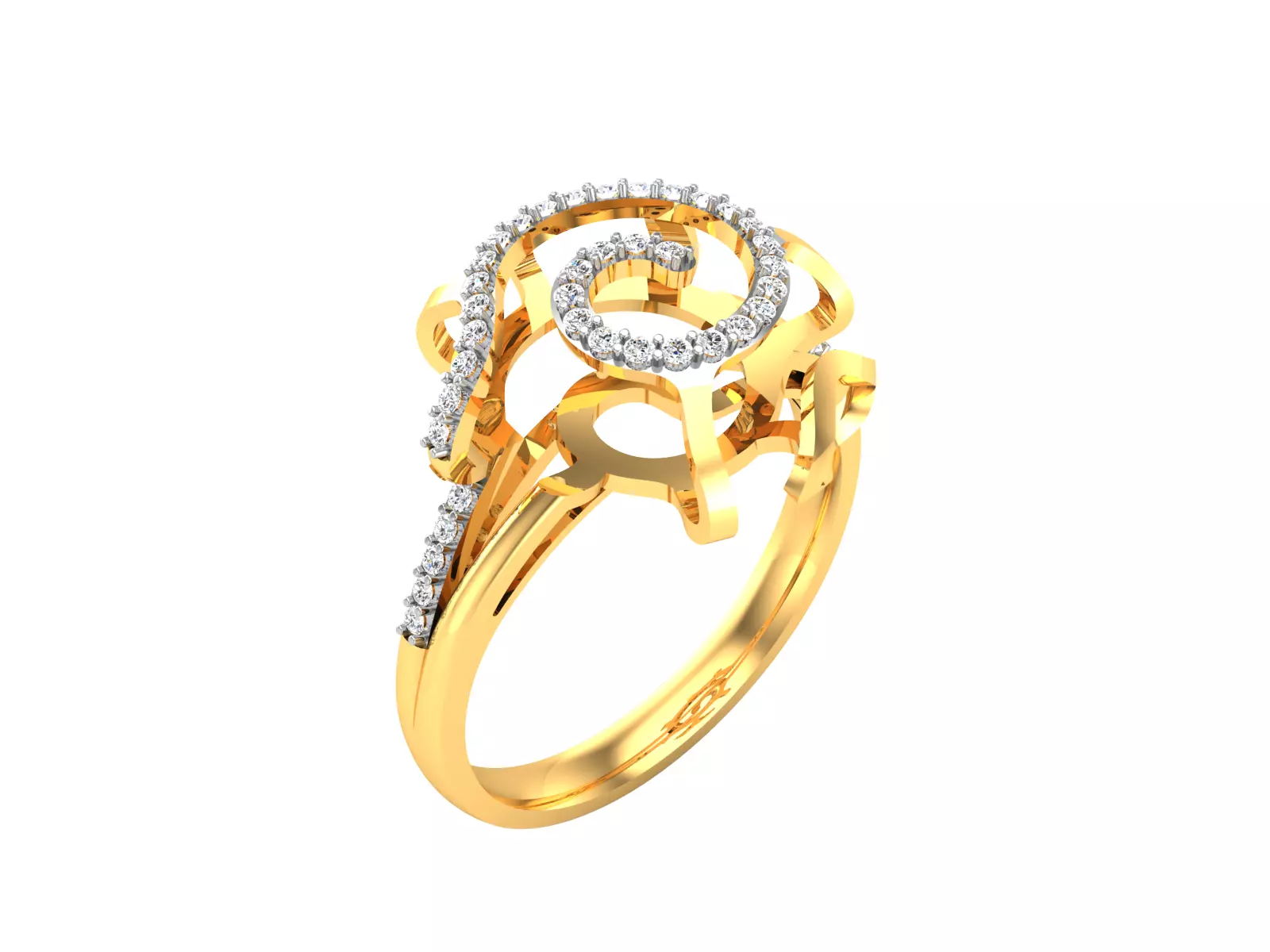 Women Ring 3dm render detail 3D print model_0