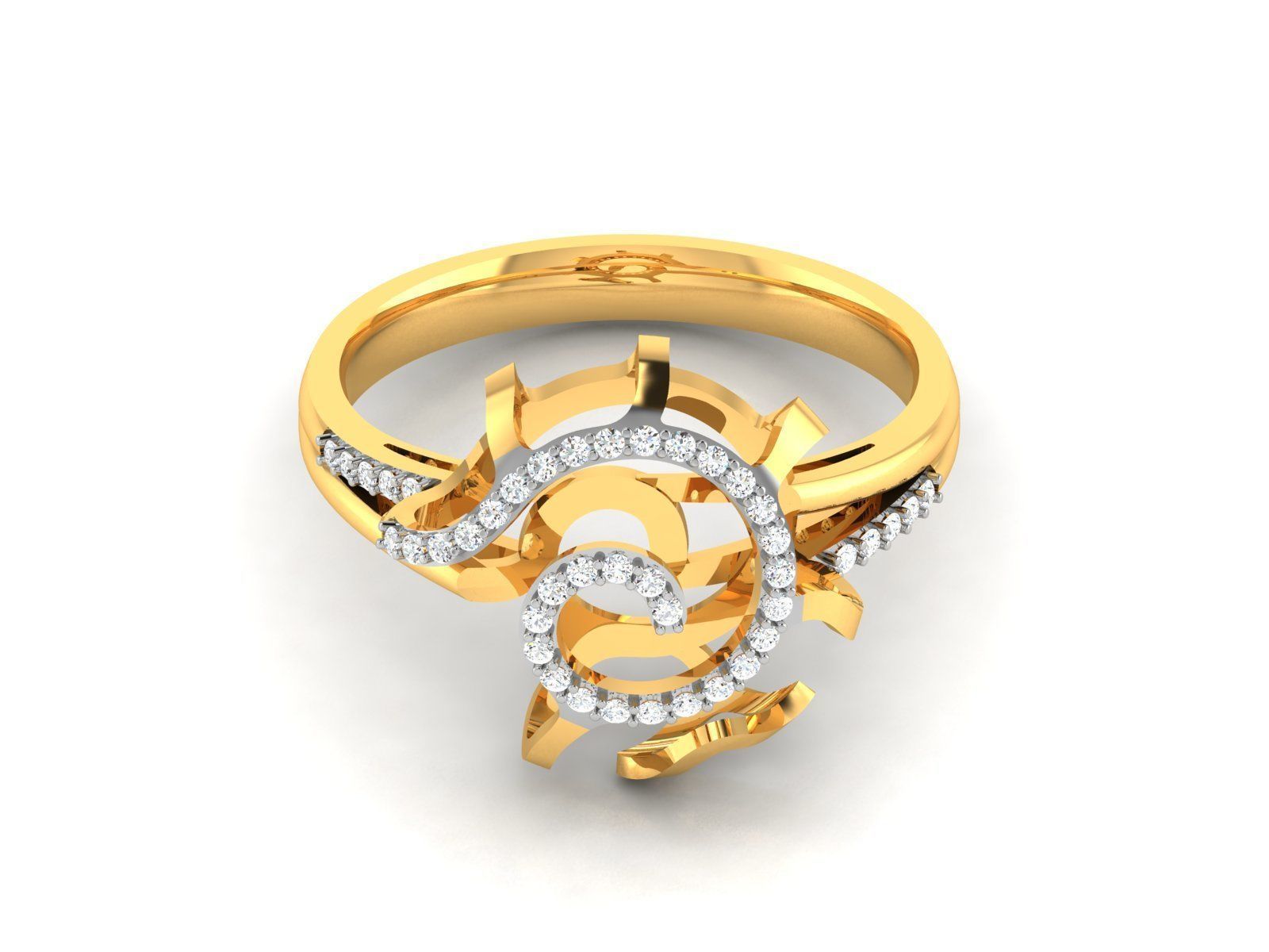 Women Ring 3dm render detail 3D print model_7