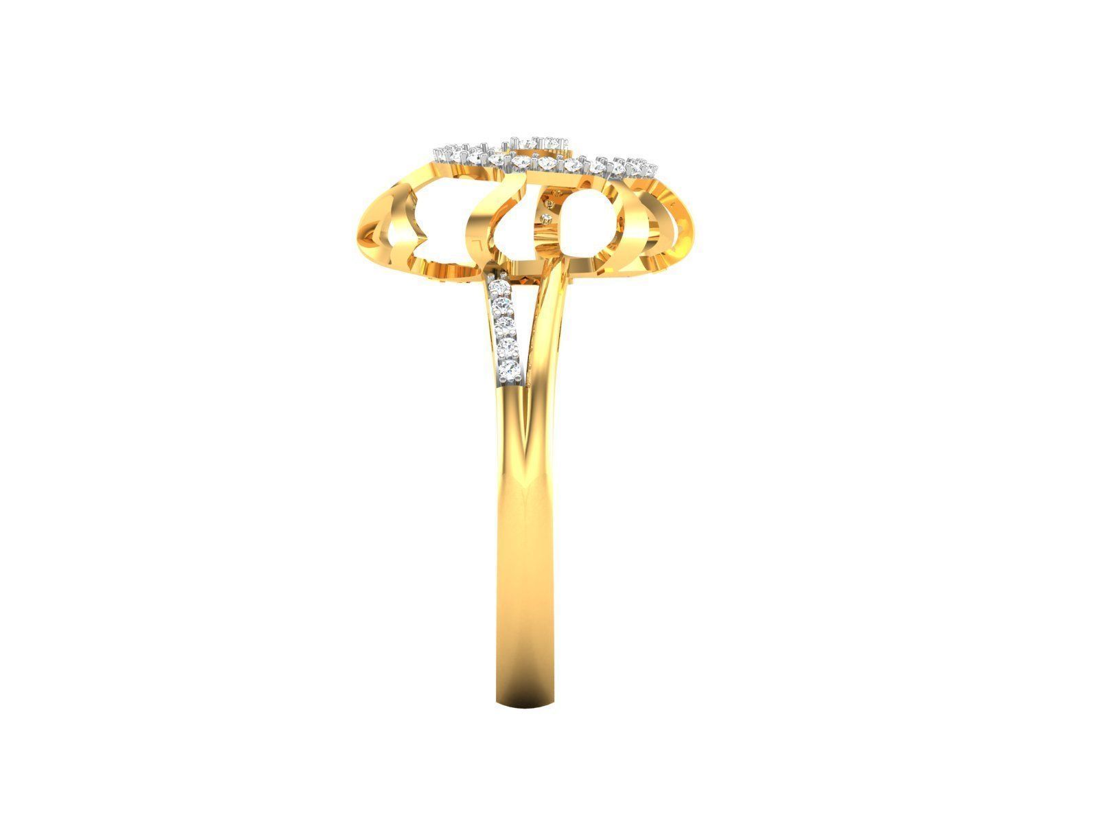 Women Ring 3dm render detail 3D print model_4