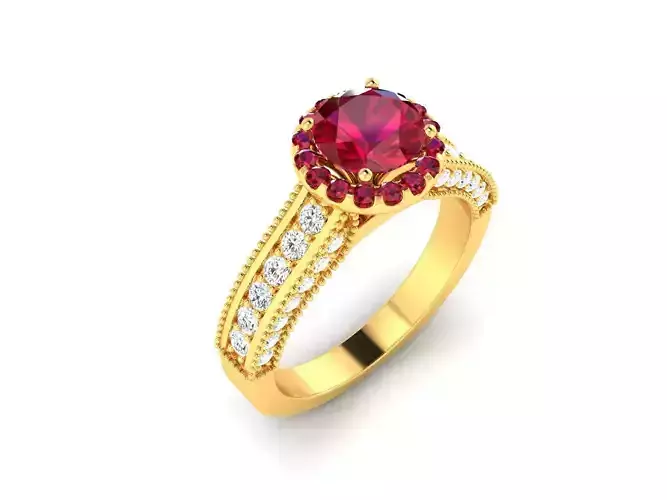 Women Ring 3dm render detail