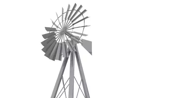 Animated wind pump