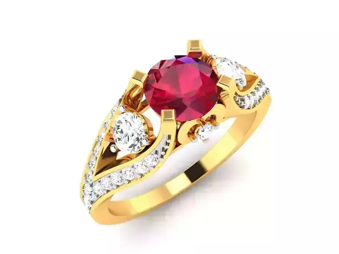 Women Ring 3dm render detail