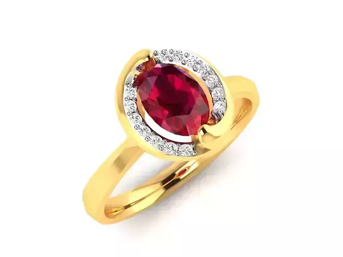 Women Ring 3dm render detail