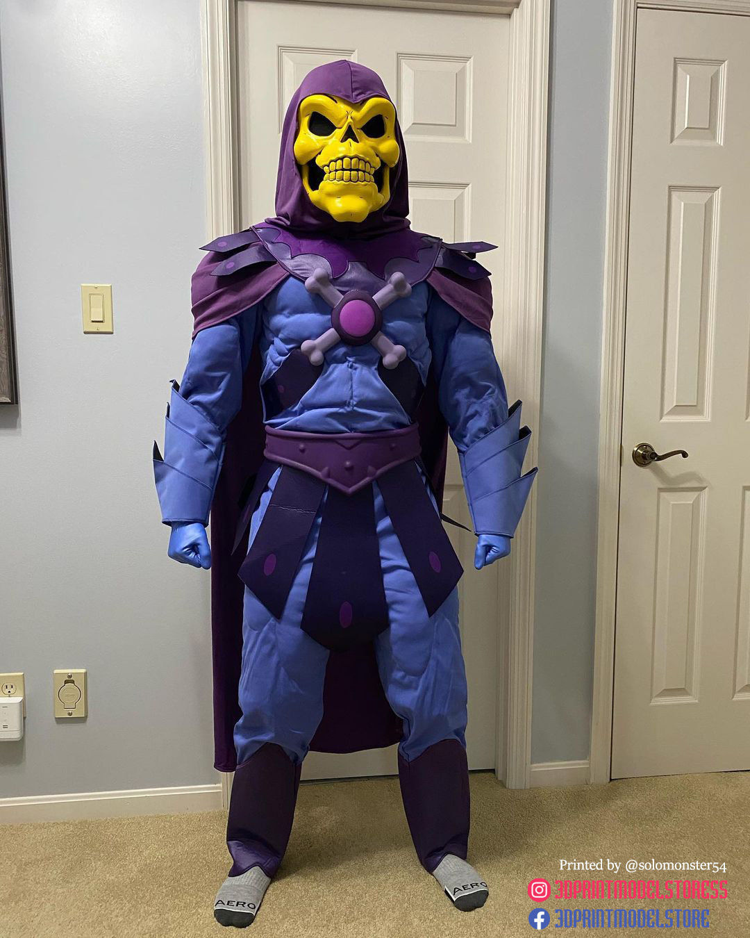 Skeletor Mask 1980 He-Man Masters Of The Universe 3D print model_6