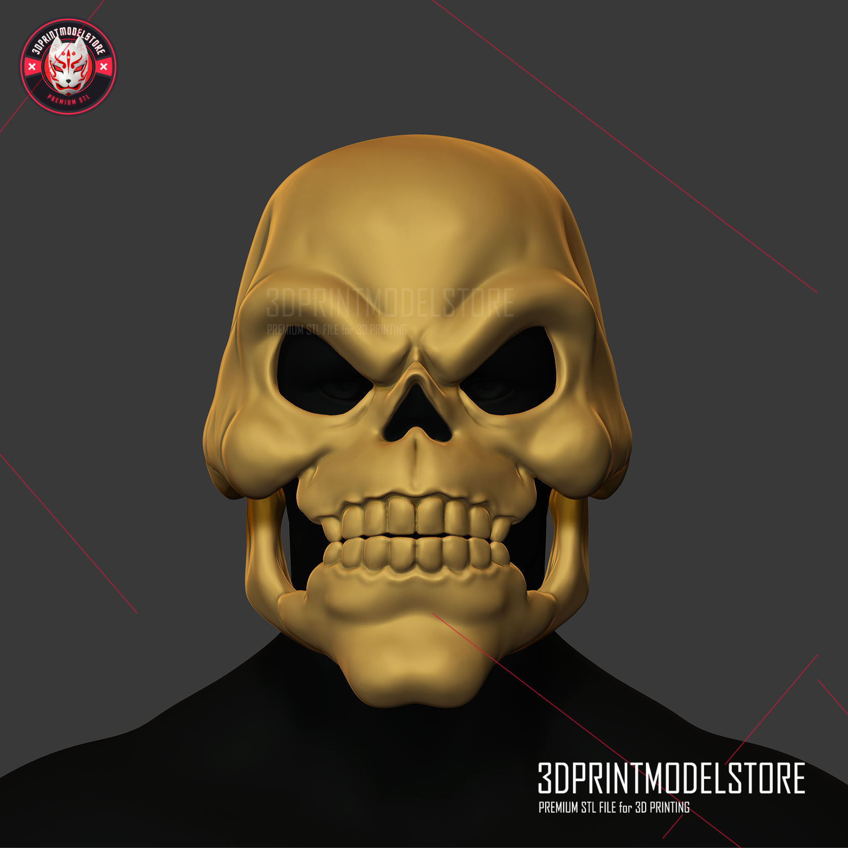 Skeletor Mask 1980 He-Man Masters Of The Universe 3D print model_15