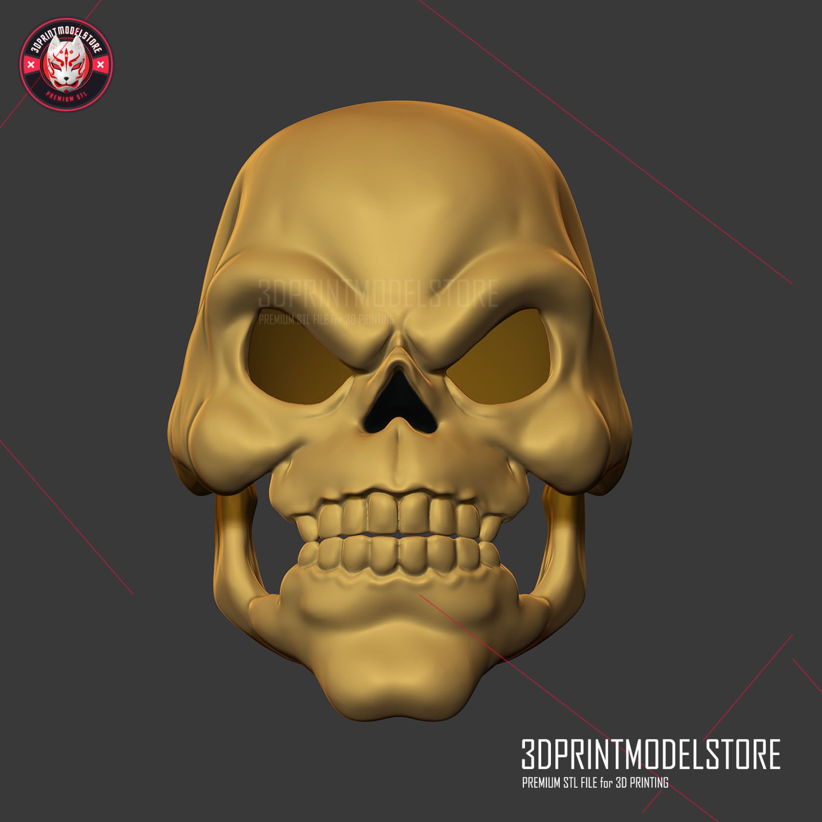 Skeletor Mask 1980 He-Man Masters Of The Universe 3D print model_12