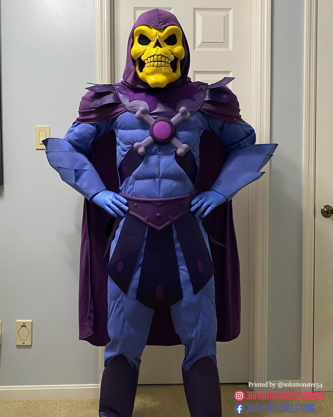 Skeletor Mask 1980 He-Man Masters Of The Universe 3D print model_7