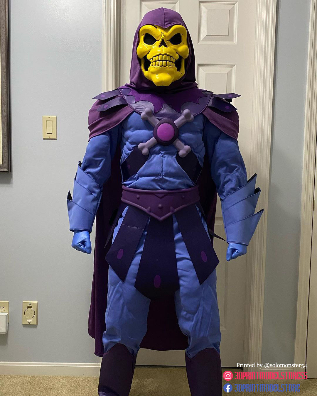 Skeletor Mask 1980 He-Man Masters Of The Universe 3D print model_8