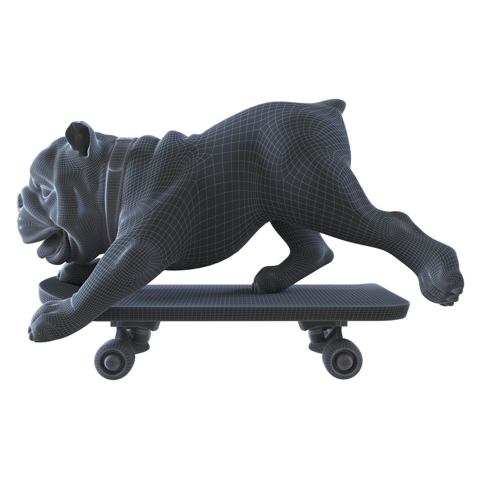 Skating Dog and the BoConcept decor set 3D model_59